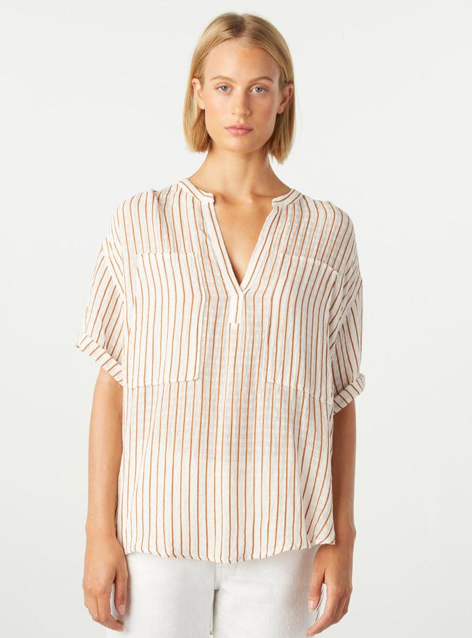 A M O Antoinette Shirt  Sepia/Natural Best Buy