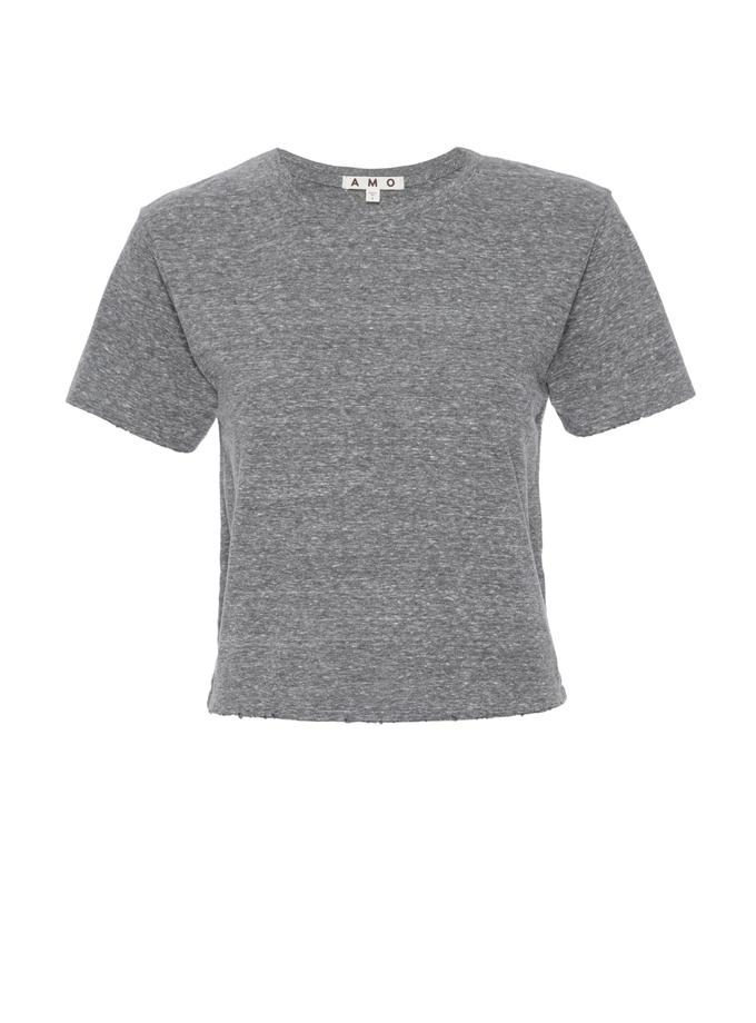 A M O Babe Tee  Heather Grey On Sale