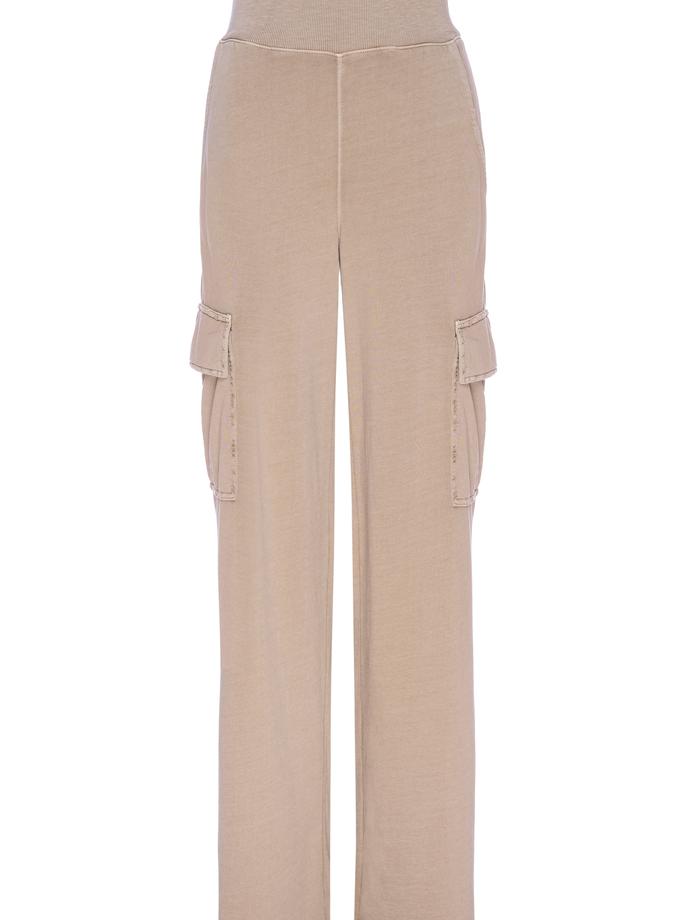 A M O Cargo Sweatpant  Taupe High Quality