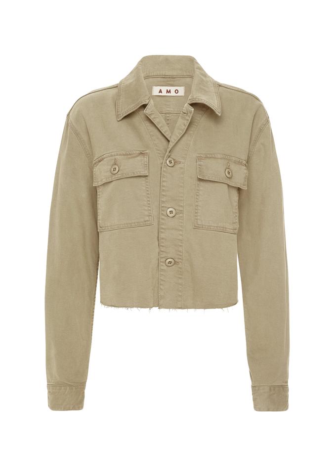 A M O Carly Jacket  Khaki Best Seller