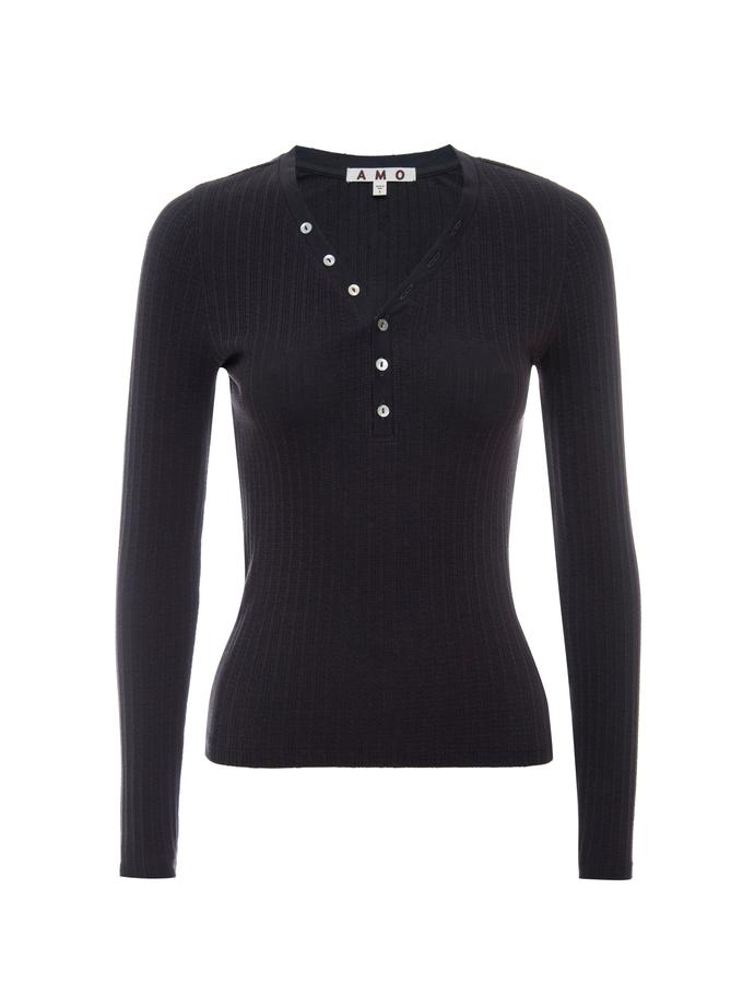 A M O Dearest Henley  Vintage Black For Sale