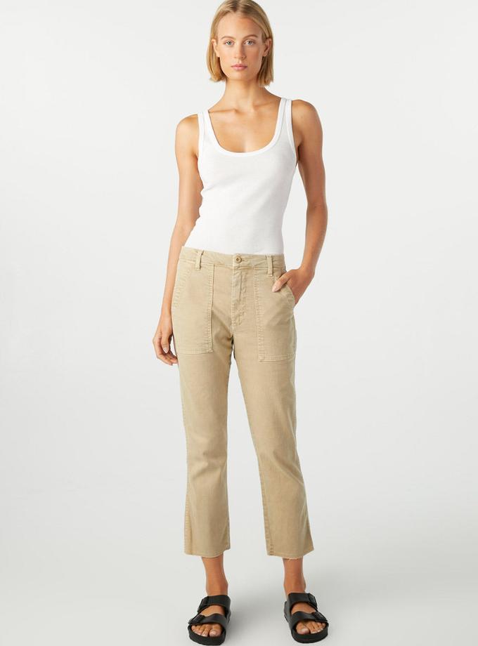 A M O Easy Army Trouser  Khaki On Sale