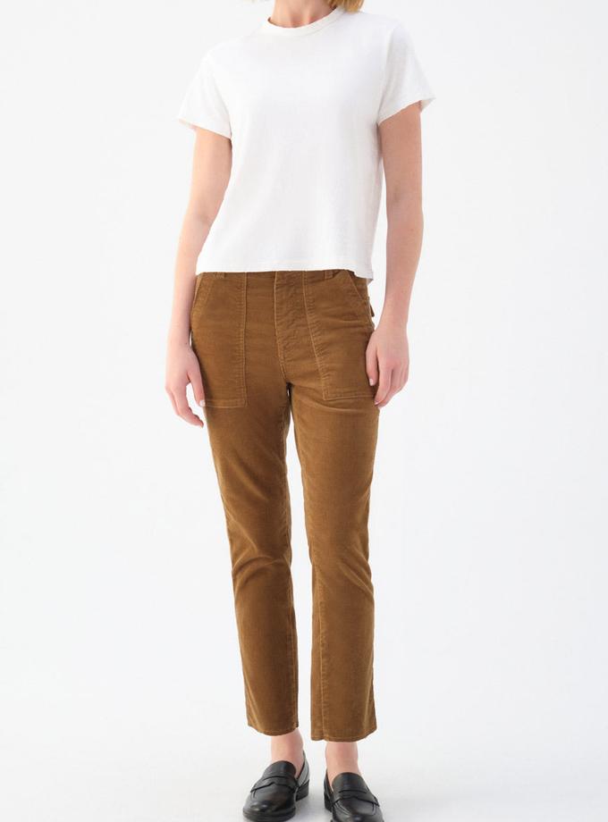 A M O Easy Army Trouser Cord  Walnut Best Seller