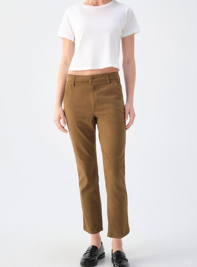 A M O Easy Trouser  Walnut On Sale