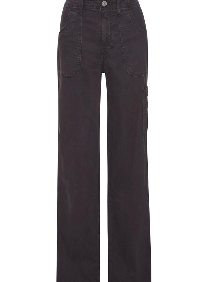 A M O Evelin Utility Pant  Vintage Black Best Seller