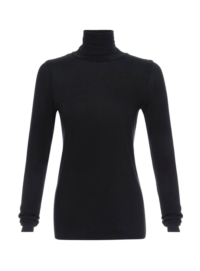 A M O Pixie Turtleneck  Black Best Seller