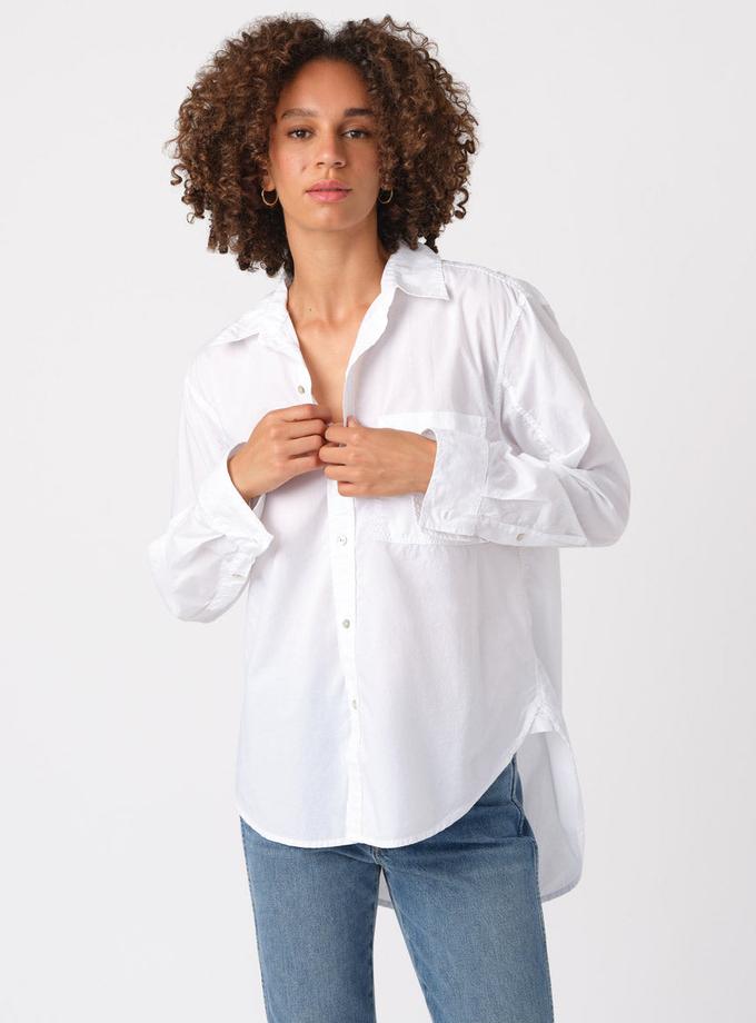 A M O Ruth Oversized Shirt  White For Sale