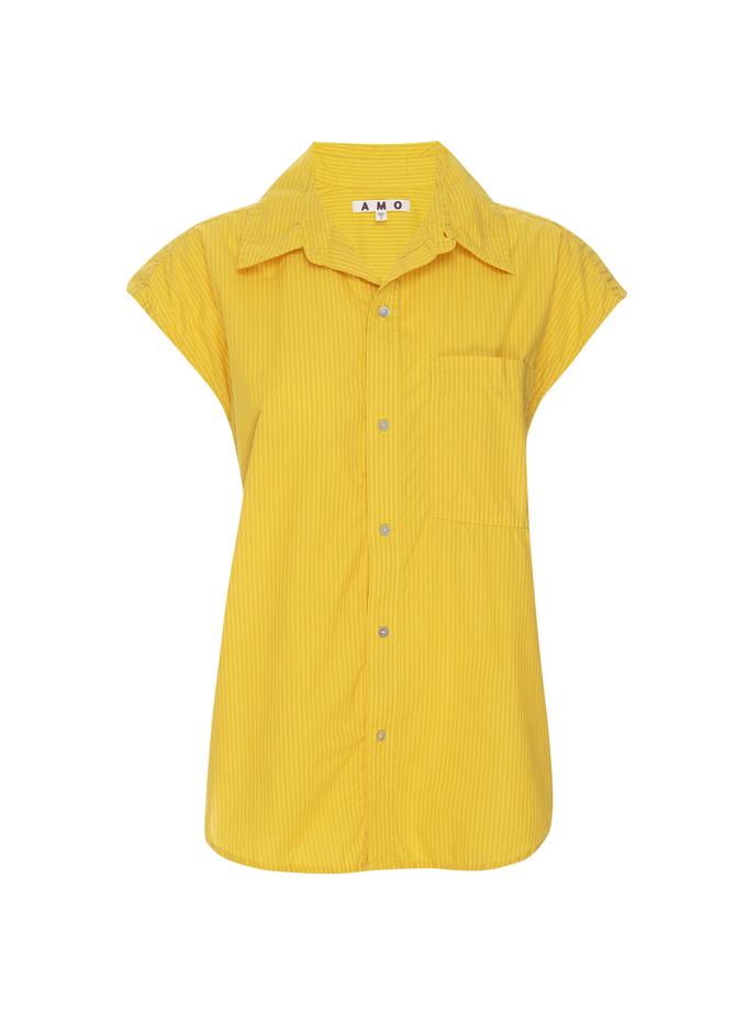 A M O Ruth Sleeveless Shirt  Lemon Same Day Delivery