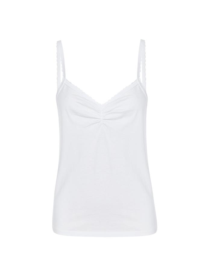 A M O Scallop Knit Cami  White On Sale