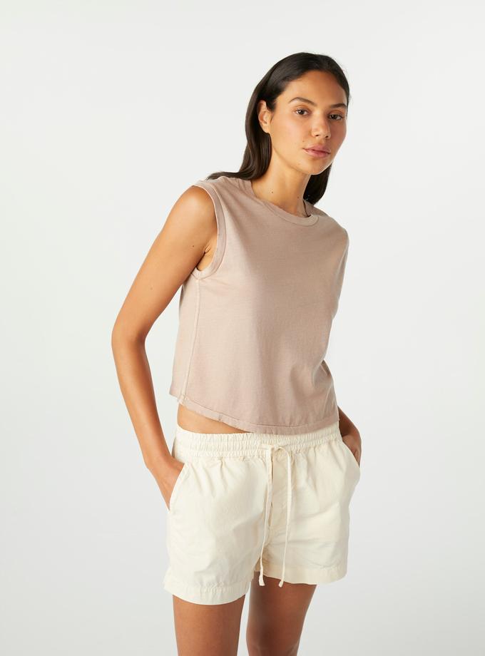 A M O Sleeveless Babe Tee  Taupe Best Price